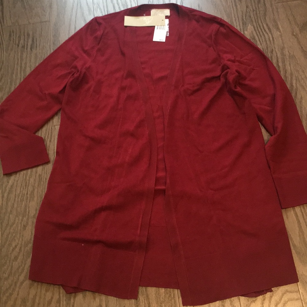 💥NWT Long Cardigan In Cranberry